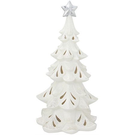 albero con led e stella