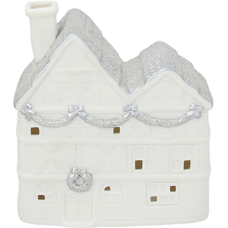 Casetta Con Ghirlanda Con Led