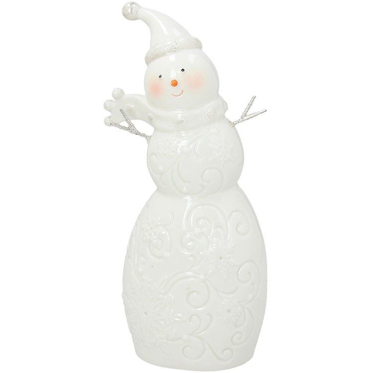 Pupazzo Di Neve Bianco Con Led