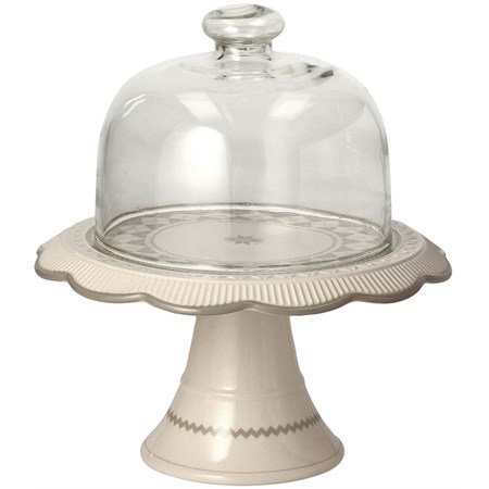 alzata in ceramica per torte christmas polaris