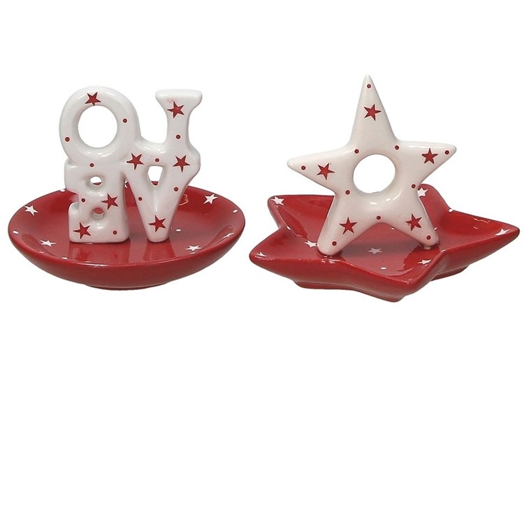 Set 2 Segnaposto Stella e Love