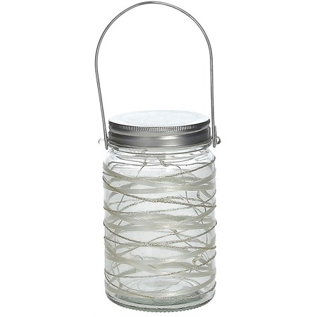 barattolo con led in vetro