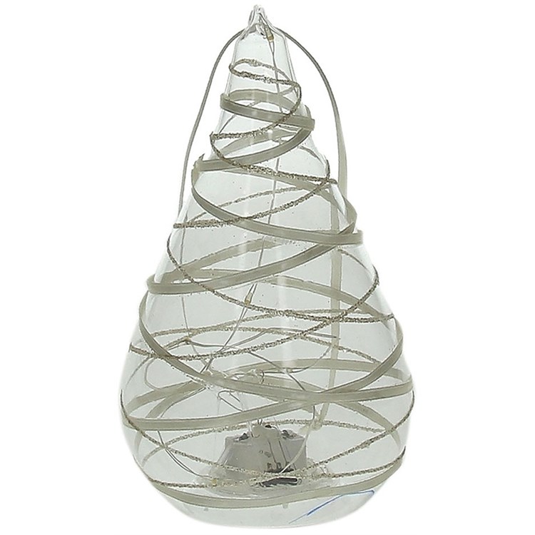 Goccia Con Led In Vetro