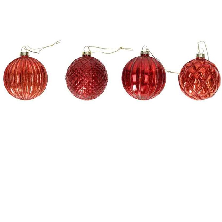 Set 4 Palline Mercury cm 8