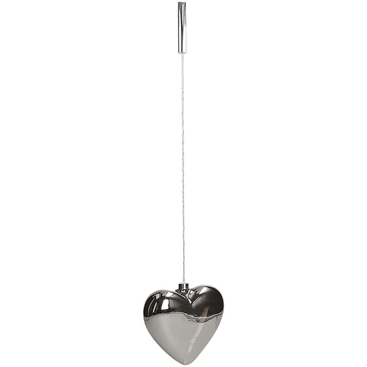 Cuore Led In Sospensione Cm 18 Smoke