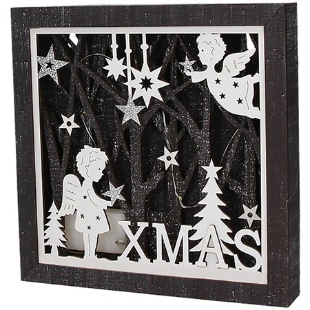 quadretto angelo led