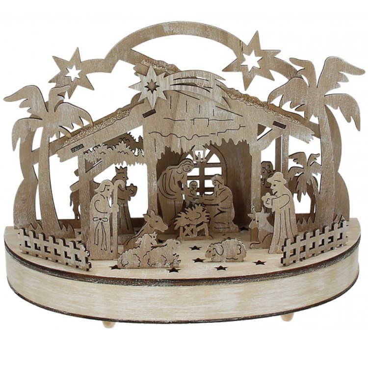 Chalet Natività Led Linea Christmas 