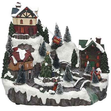 paesaggio con funivia 31 x 18 x 29