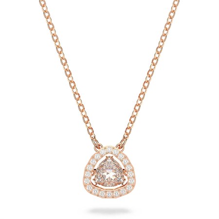 collana millennia taglio trilliant oro rosa