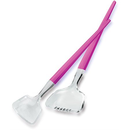 coppia posate insalata fucsia guzzini