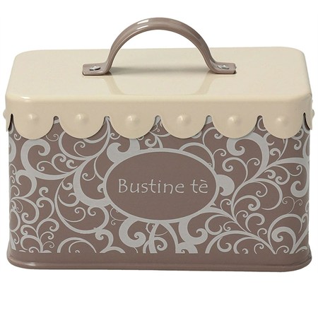 scatola per bustine grigio
