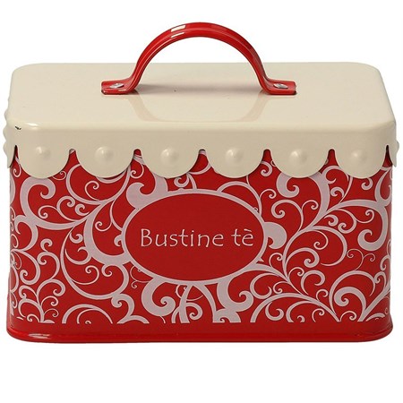 scatola per bustine rosso