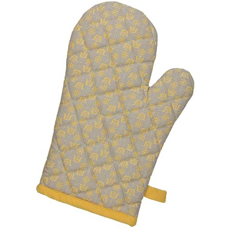 guanto da forno katane giallo e grigio
