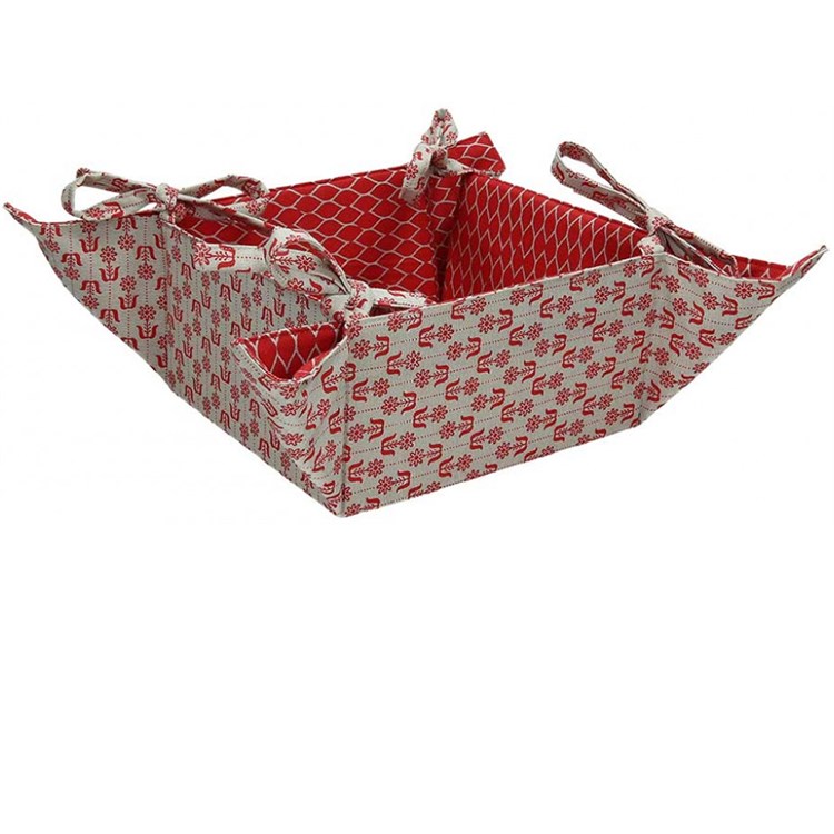 Cestino Porta Pane Rosso