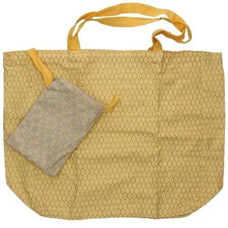 borsa spesa giallo pieghevole