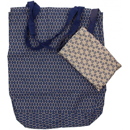 borsa spesa blu pieghevole