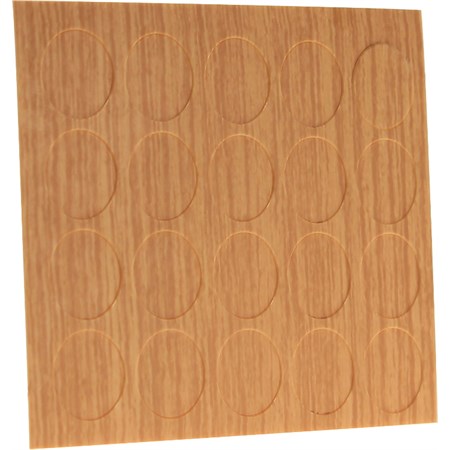 set 20 feltrini adesivi marrone chiaro panda