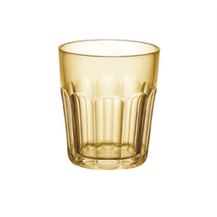 Bicchiere Basso Molato Ambra