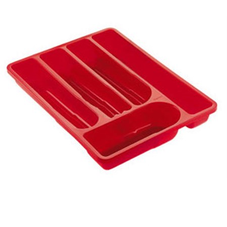 porta posate rosso trasparente guzzini