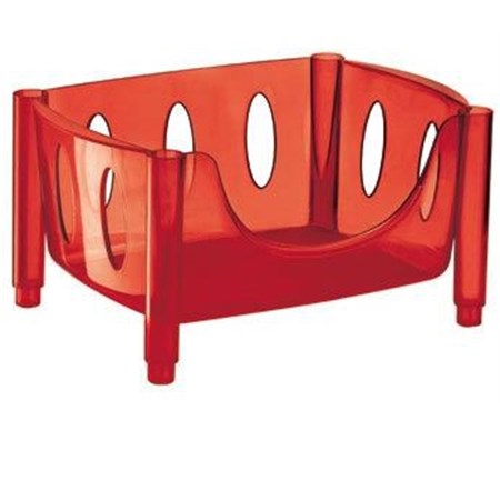 cesta impilabile holderoll rosso guzzini