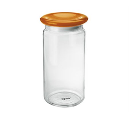 barattolo in vetro arancione 1500 cc guzzini