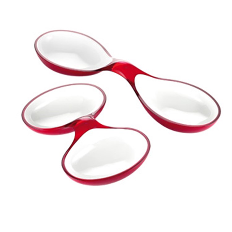 Antipastiera Bicolore Rosso Bianco