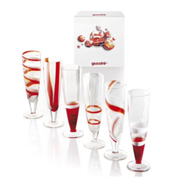 Set 6 Flute Table Art Rossi