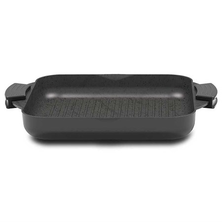 bistecchiera grill 28x28 cm avantspace tognana con manici in silicone