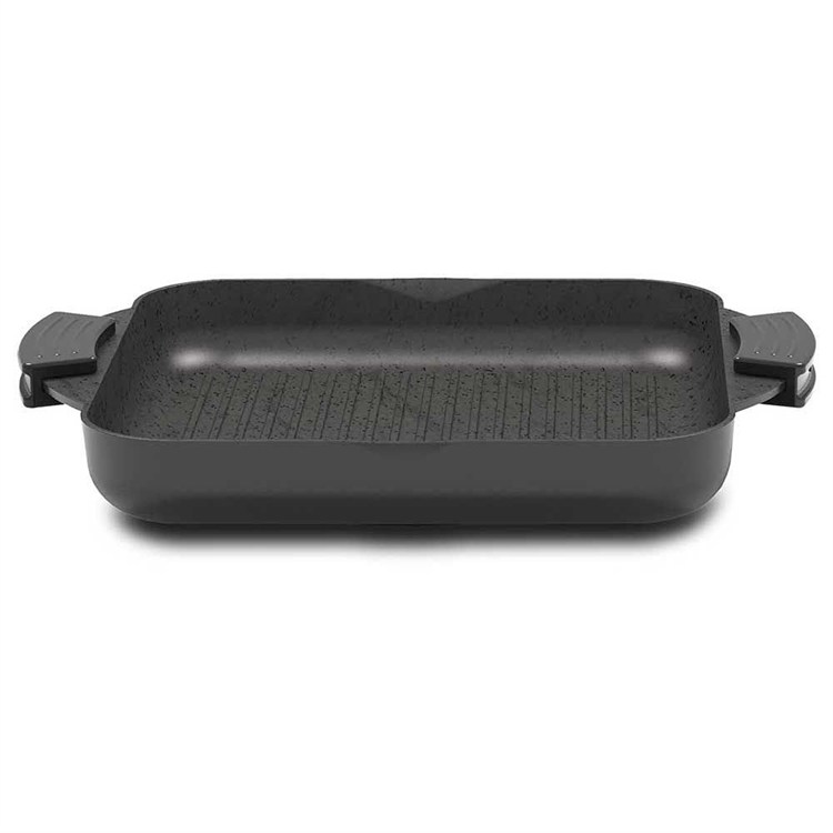 Bistecchiera Grill 28x28 cm Avantspace Tognana con Manici in Silicone