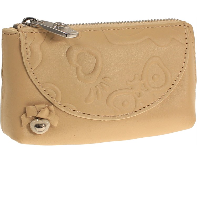 Portachiavi A Zip Prestige Beige