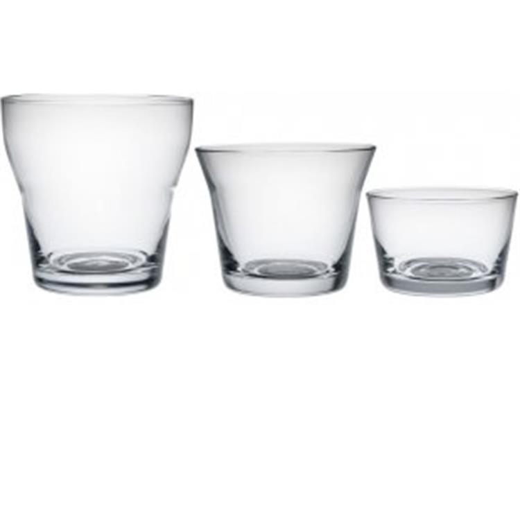 Set 3 Bicchieri Dosatori In Vetro Cristallino