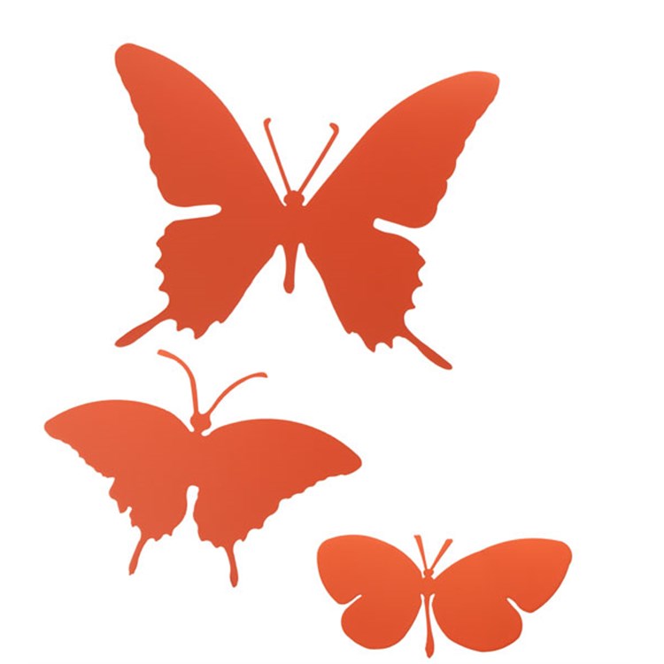 Kit 3 Farfalle Butterfly Arancio
