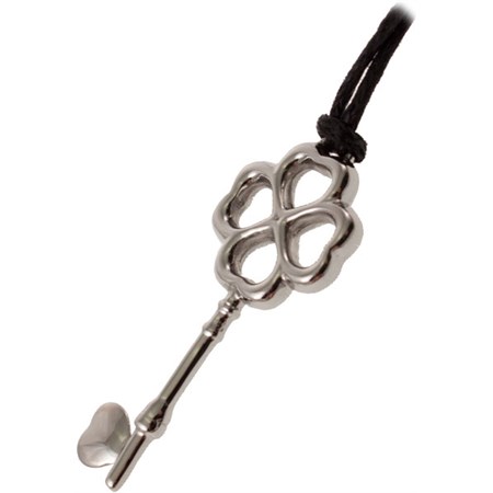 ciondolo quadrifoglio nero guzzini