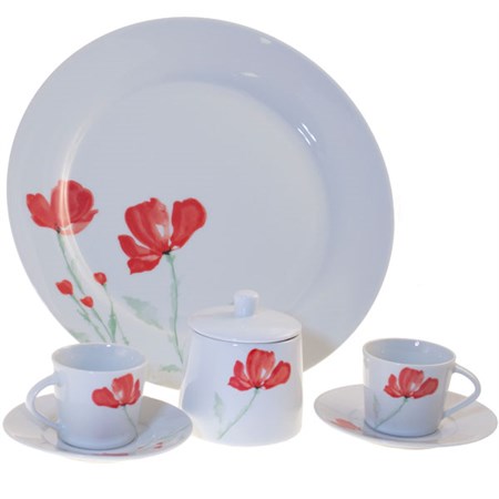 set 7 pezzi caffe papavero master casa