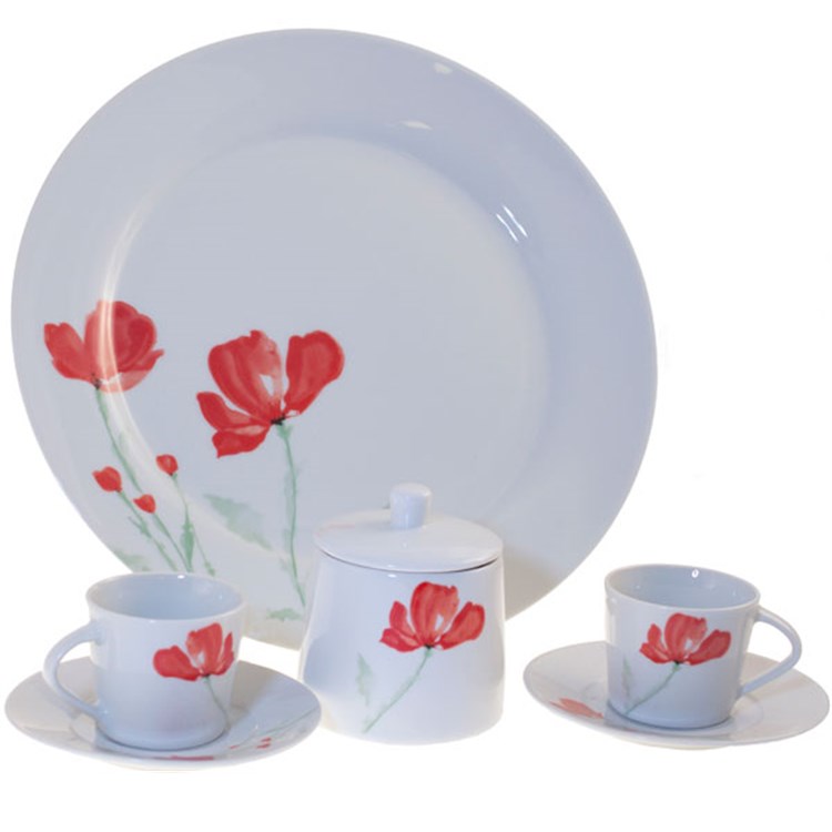 Set 7 Pezzi Caffe Papavero