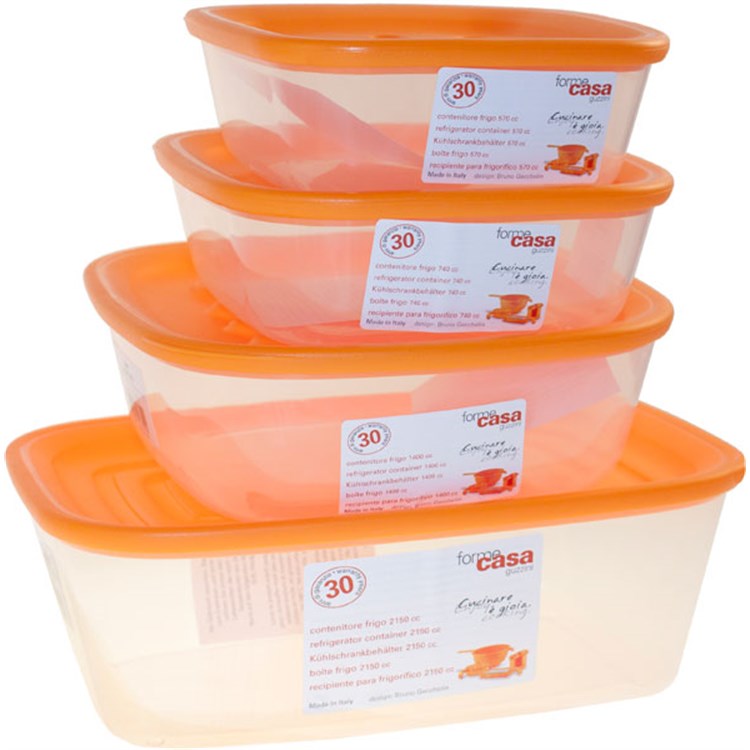 Set Contenitori Ermetici Arancio