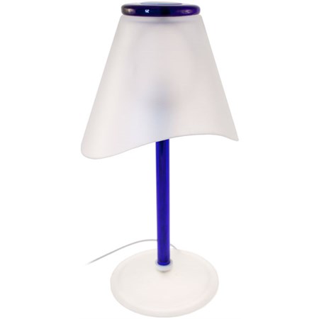 lampada da tavolo murano blu effetre