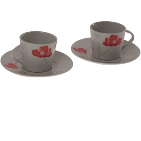 set 2 tazzine caffe con papavero master