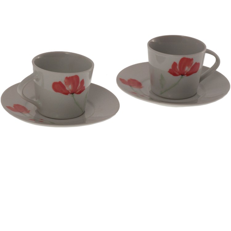 Set 2 Tazzine Caffe Con Papavero