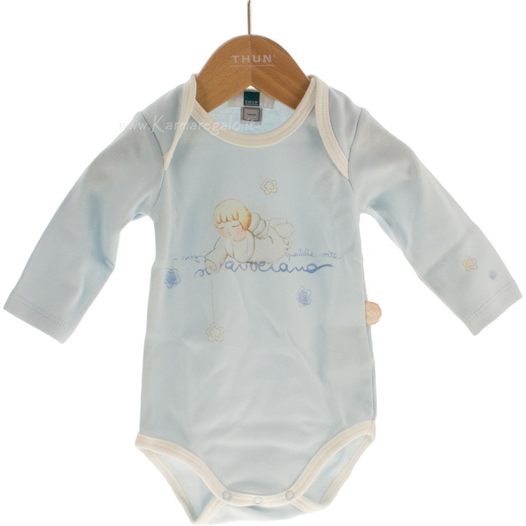 Body Manica Lunga Bacini Angelo Lui con Stellina Azzurra