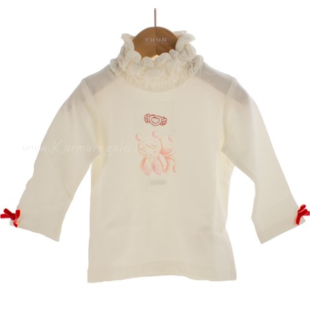 maglia t shirt cuore girl 92 per cento cotone