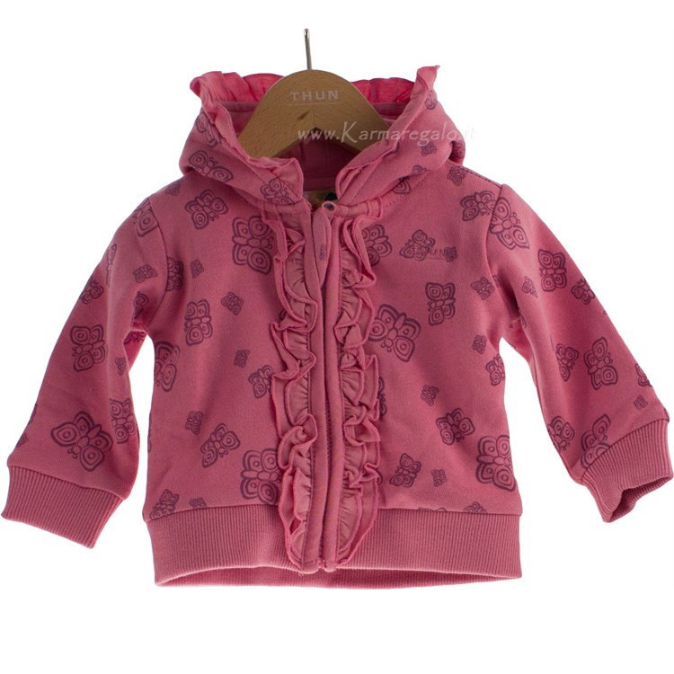 Cardigan Felpa Farfalla Girl 100 per cento cotone