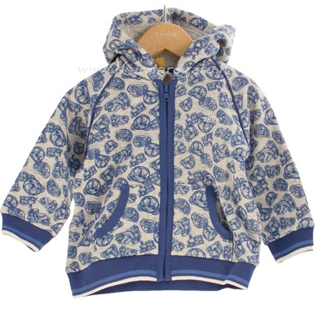 cardigan felpa my toys boy grigio 100 per cento cotone