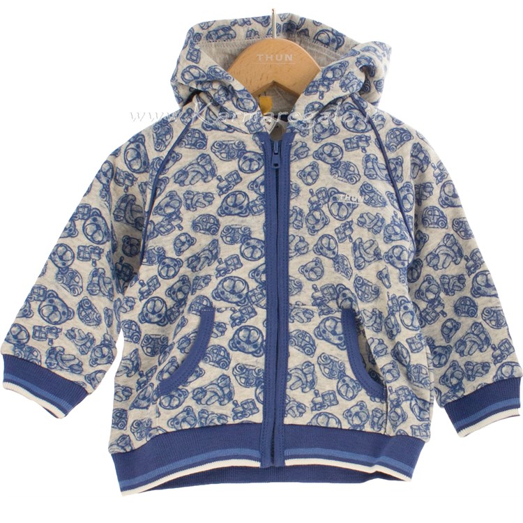 Cardigan Felpa My Toys Boy Grigio 100 per cento cotone