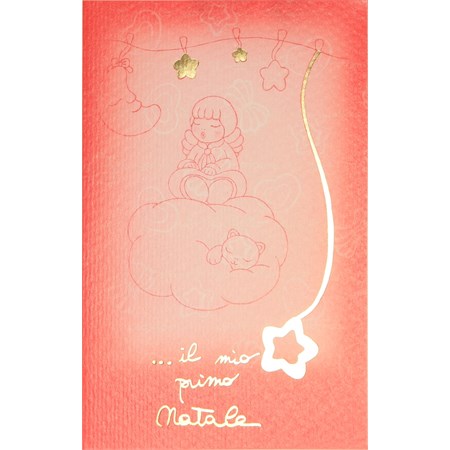 biglietto auguri il mio natale bimba thun