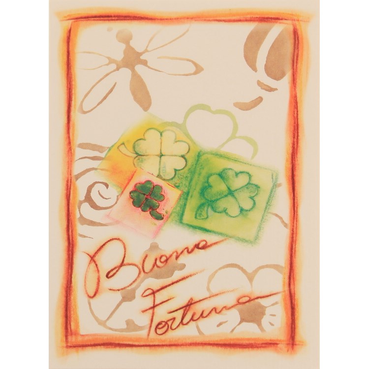 Biglietto Auguri Buona Fortuna