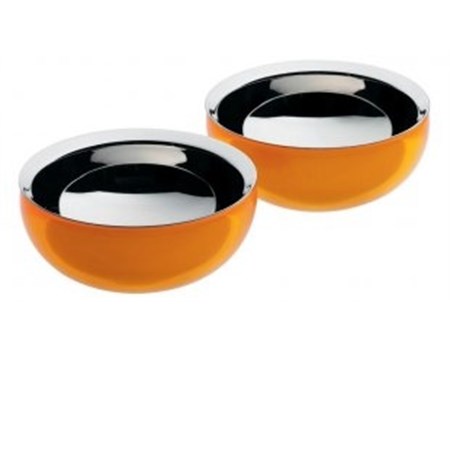 love set 2 coppette arancio alessi