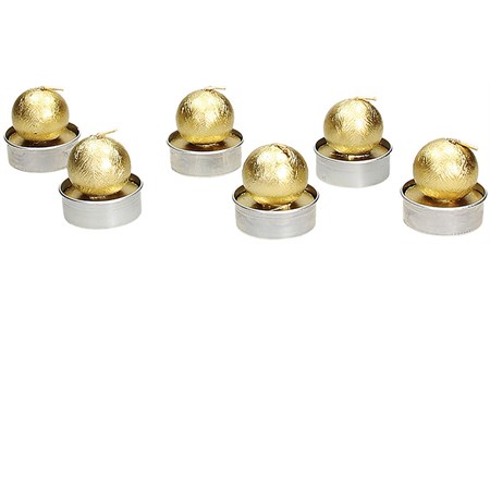 set 6 candele auris oro