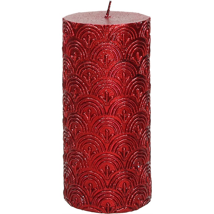 Candela Red Chili cilindrica da cm 14,5