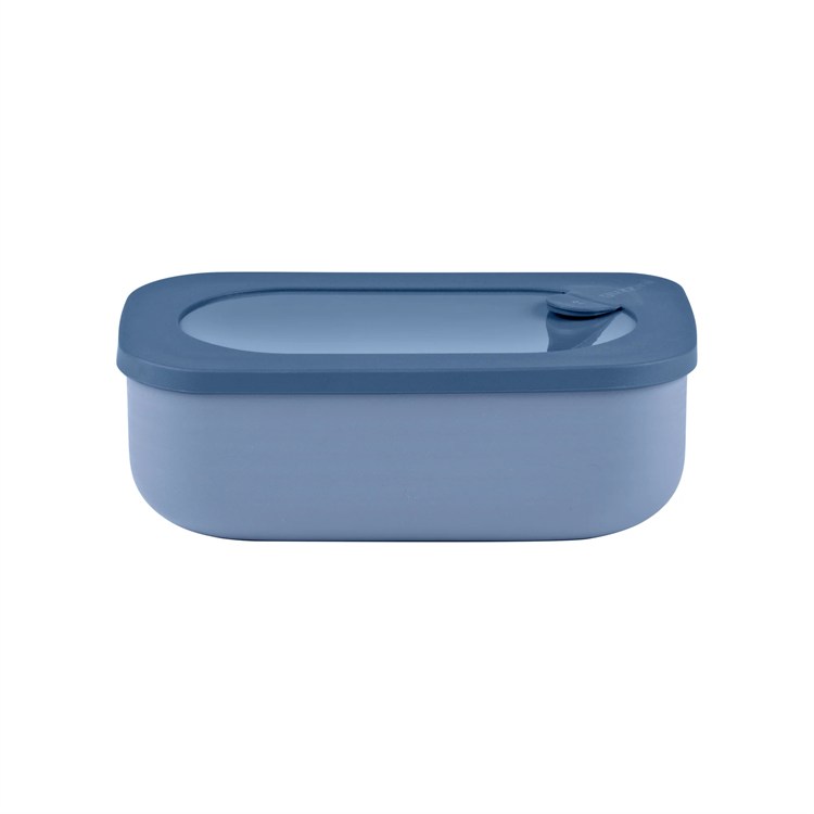 Lunch Box Rettangolare Con Contenitore Blu Zaffiro